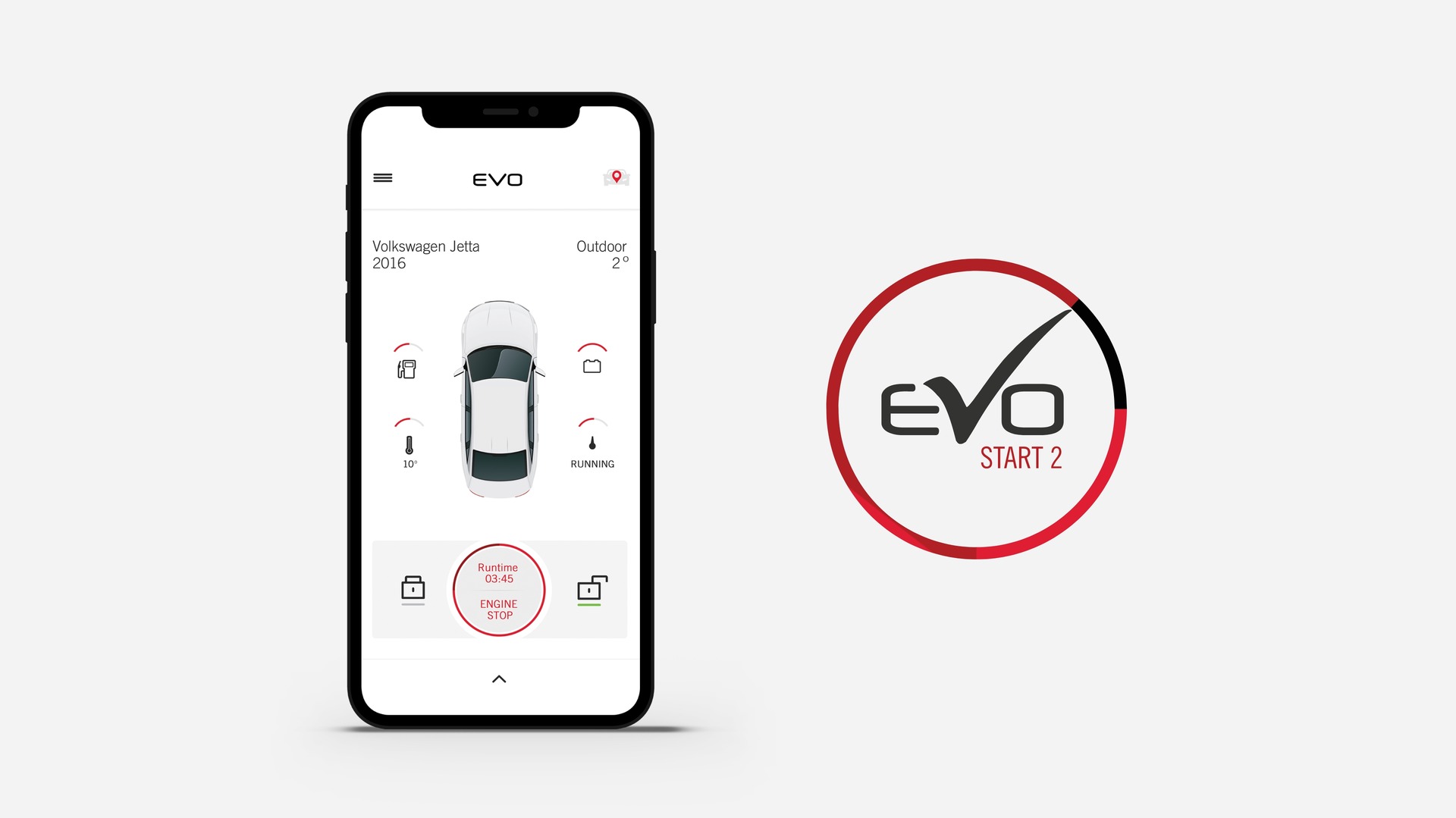 The EVO-START 2 Mobile Application 